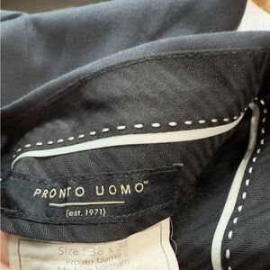 Pronto Uomo Men’s Dark gray Dress Pants 38x 34, Excellent Condition